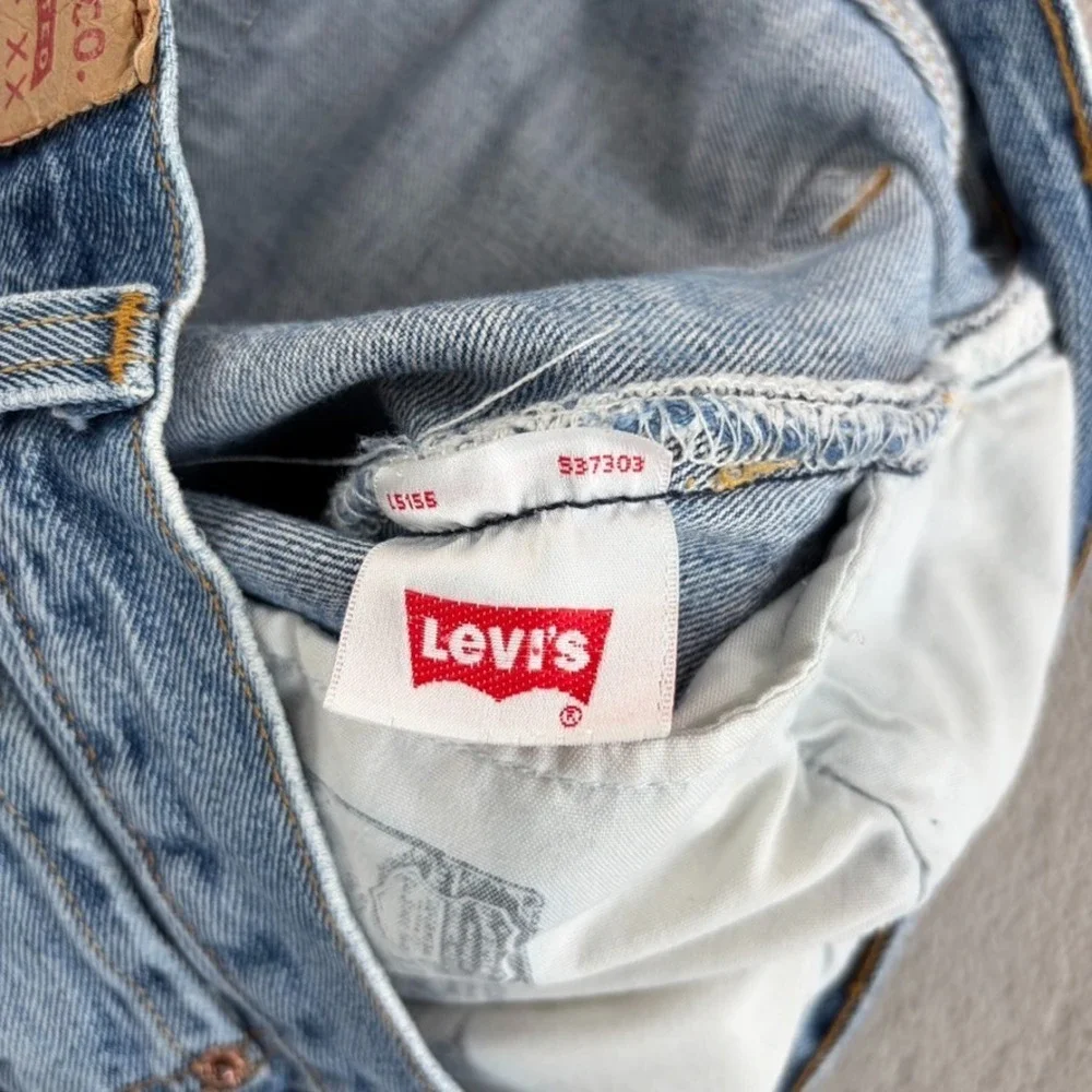 Vintage Levis 501 Jeans Men 32x28 (Tag 32x29) Blue‎ Wash Distressed Denim Grunge